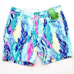 Lilly Pulitzer The Jayne Bermuda 7" Shorts Womens Sz 00 Light As a Feather Multi